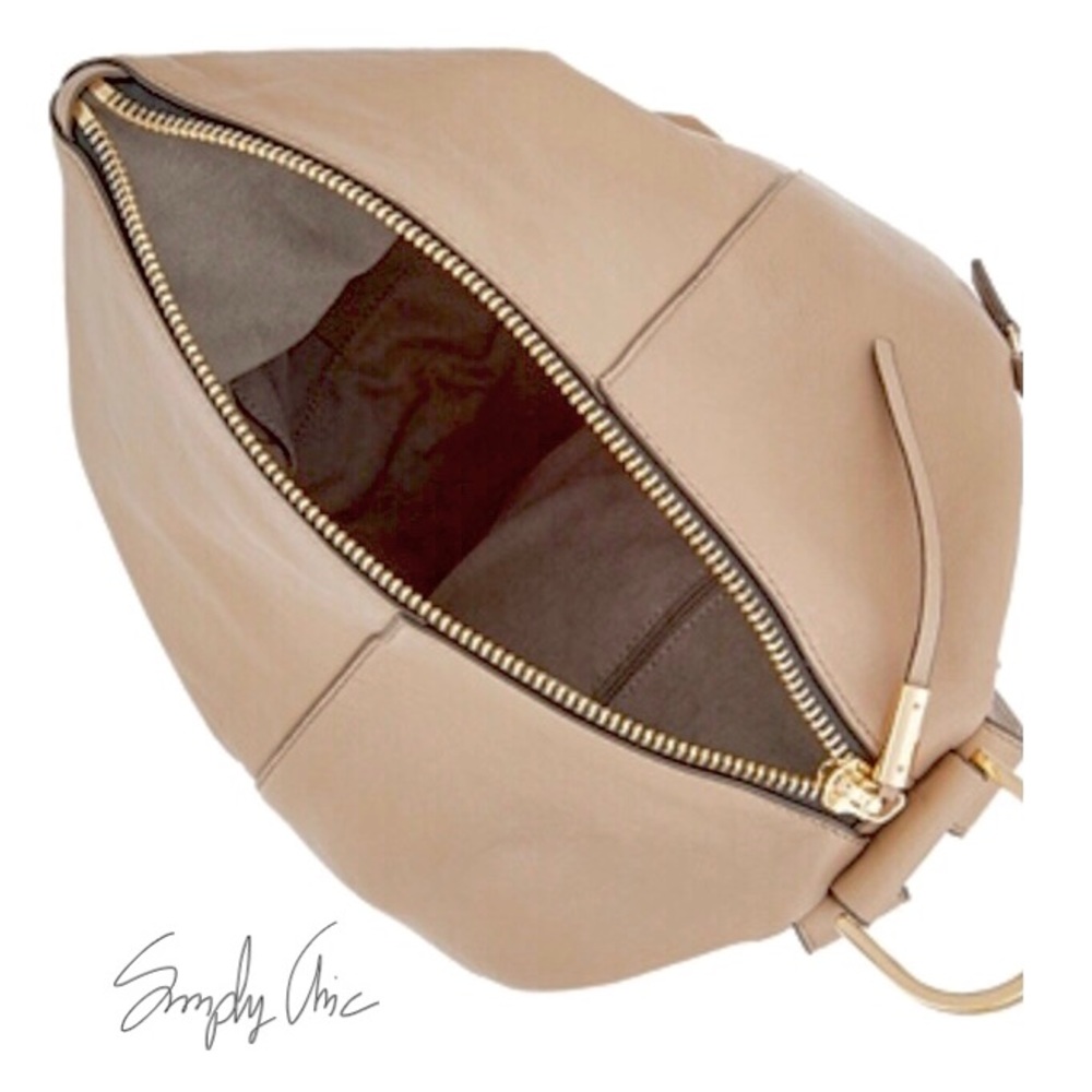 New Vince Camuto Leather Alder Backpack taupe - Picture 5 of 8